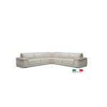 Power Motion Italian Leather Sectional 